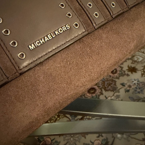 Michael Kors Tan Crossbody Bag with Eyelet Details - Picture 6 of 8